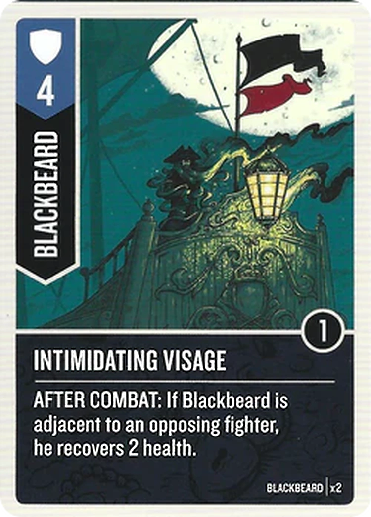 Intimidating visage