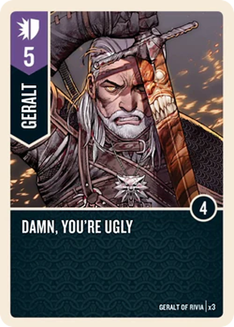 Damn, you're ugly